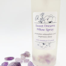 Load image into Gallery viewer, Sweet Dreams Pillow Spray with Essential Oils & Amethyst Crystals - Promotes Relaxation & Improves Sleep