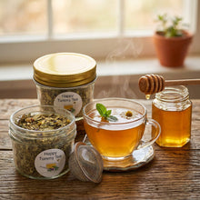 Load image into Gallery viewer, Happy Tummy - Gentle Herbs for a Happy Belly - Organic Herbal Tea Infusion