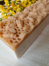 Load image into Gallery viewer, Bee Restored - Honey, Shea Butter, Moroccan Red Clay & Oatmeal - Double Layer Soap