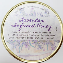 Load image into Gallery viewer, Lavender Infused Honey - Stress Reducing - Calming &amp; Relaxing
