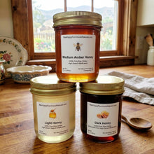 Load image into Gallery viewer, LIMITED RELEASE - Honey Taster Set of  3 Boutique Varietals - Honey Gift Set
