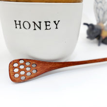 Load image into Gallery viewer, Natural Wood Honey Dipper &amp; Spoon
