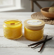 Load image into Gallery viewer, Honey &amp; Vanilla - Cozy Luxury Candles &amp; Wood Wick
