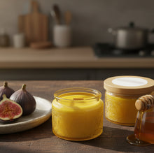 Load image into Gallery viewer, Honey &amp; Fig - Cozy Luxury Candles &amp; Wood Wick
