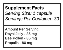 Load image into Gallery viewer, Royal Jelly - Bee Pollen - Propolis Capsules
